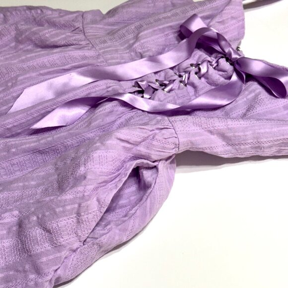 Sugar Thrillz Dolls Kill Lavender Purple Lace Up Dress Rapunzel Costume Tangled - Picture 7 of 13
